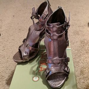 Paprika Jelly Heels Sz 10